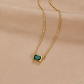Naszyjnik Monica Green Emerald