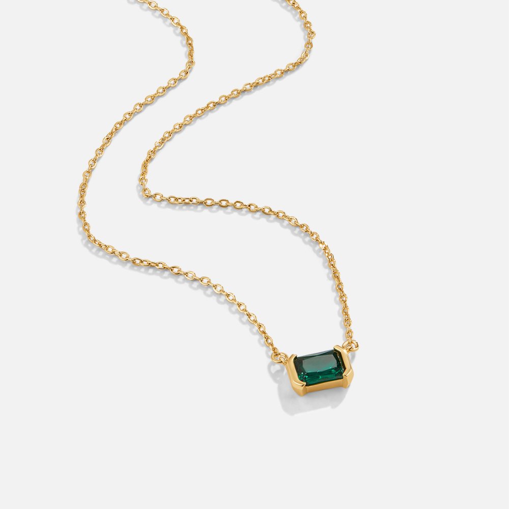 Naszyjnik Monica Green Emerald