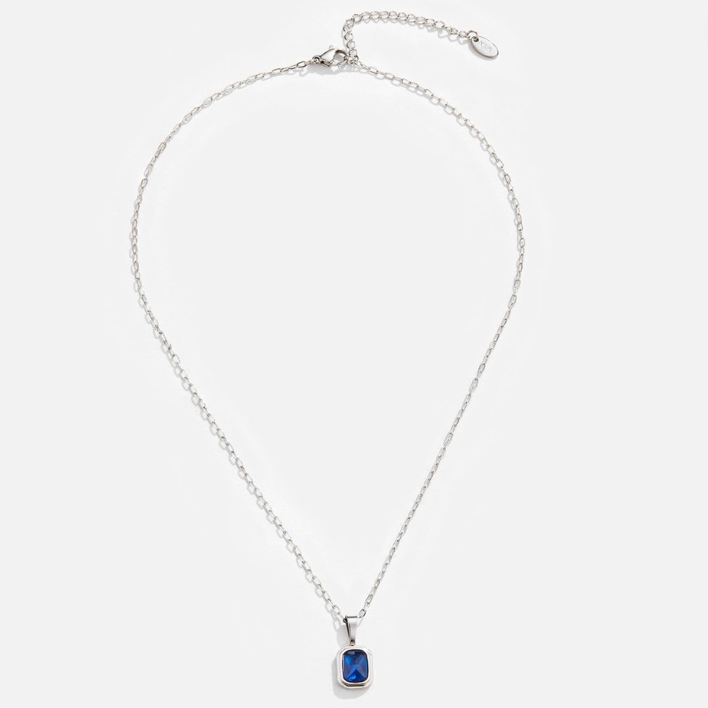 Srebrny naszyjnik z zawieszką Ocean Blue