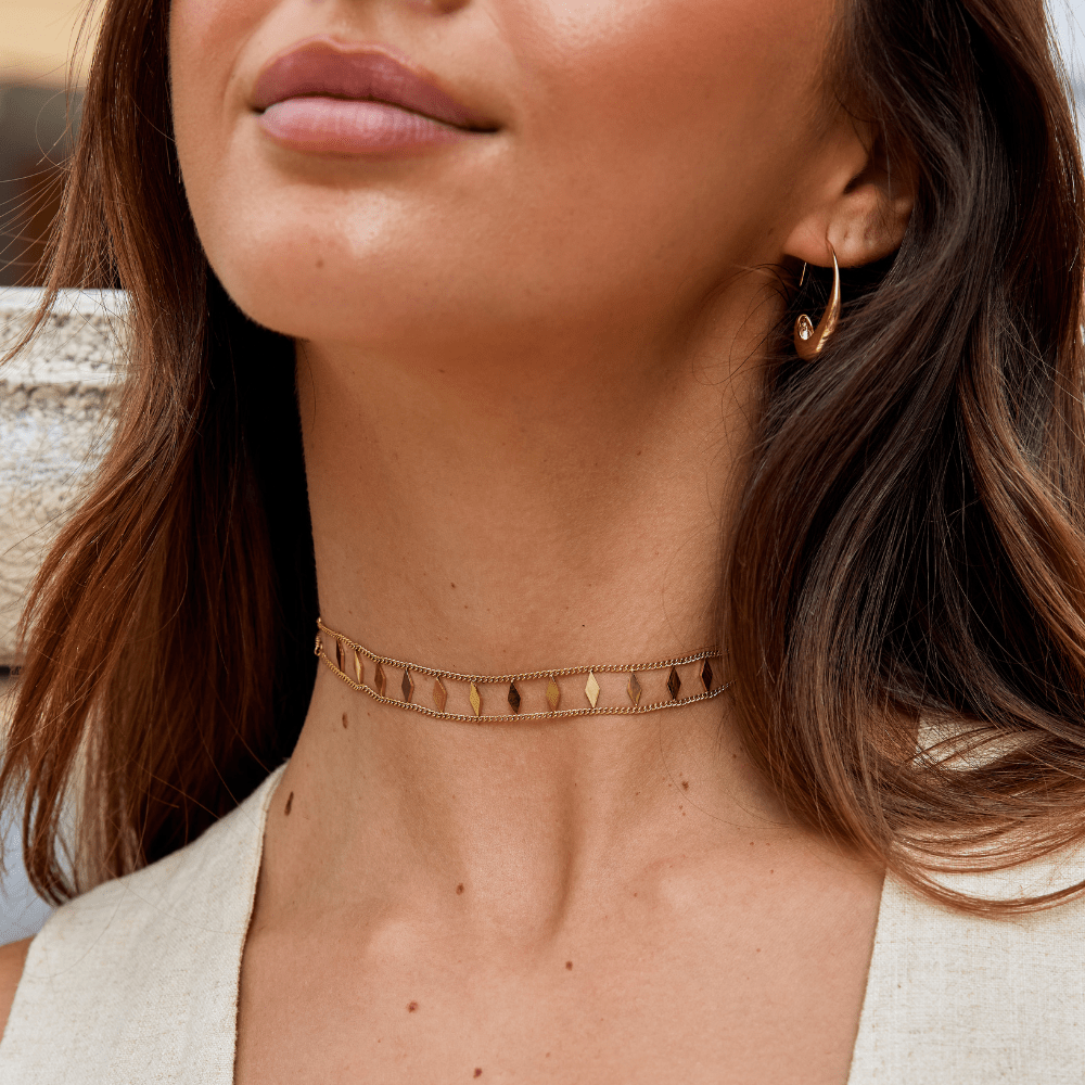 Złoty choker Zara
