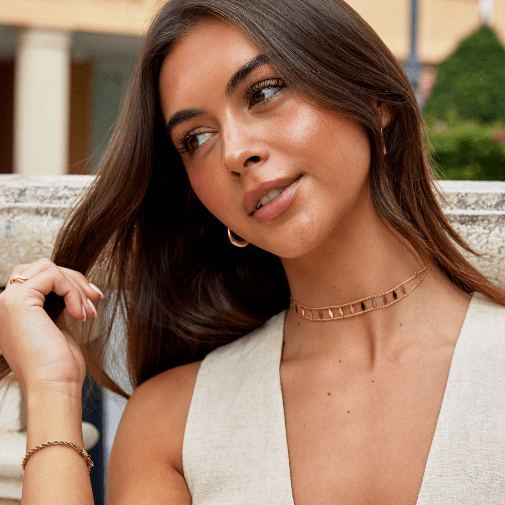 Złoty choker Zara