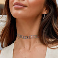 Srebrny choker Zara